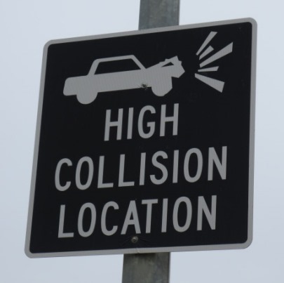 high collision sign
