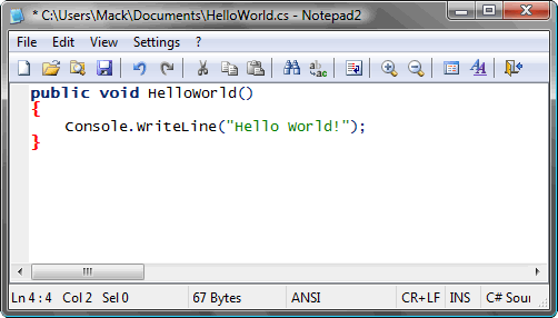 notepad ++ compare 2 text